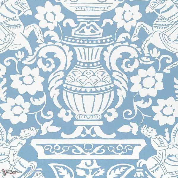 Galway behang-Thibaut-Blue-Rol-Selected Wallpapers-Interiors