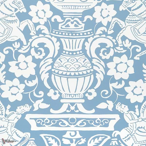 Galway behang-Thibaut-Blue-Rol-Selected Wallpapers-Interiors