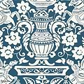Galway behang-Thibaut-Navy-Rol-Selected Wallpapers-Interiors
