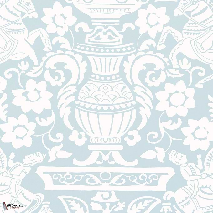 Galway behang-Thibaut-Spa Blue-Rol-Selected Wallpapers-Interiors