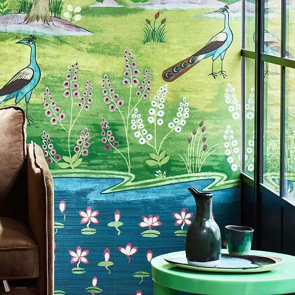 Garland of Ragini behang-1838 wallcoverings-Selected Wallpapers-Interiors