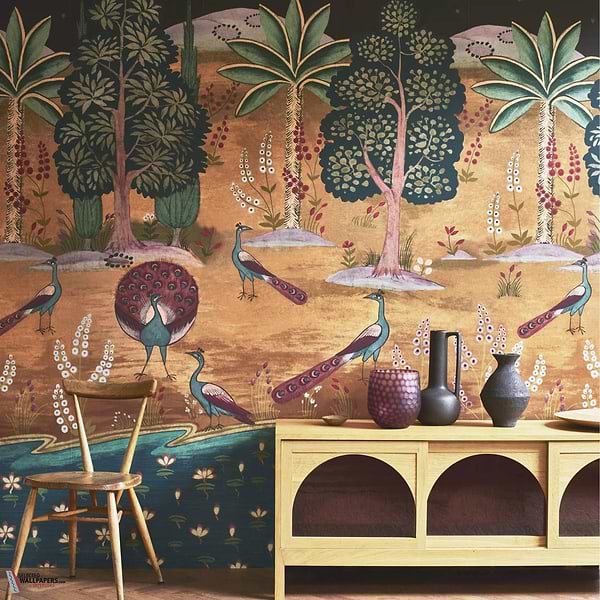 Garland of Ragini behang-1838 wallcoverings-Selected Wallpapers-Interiors