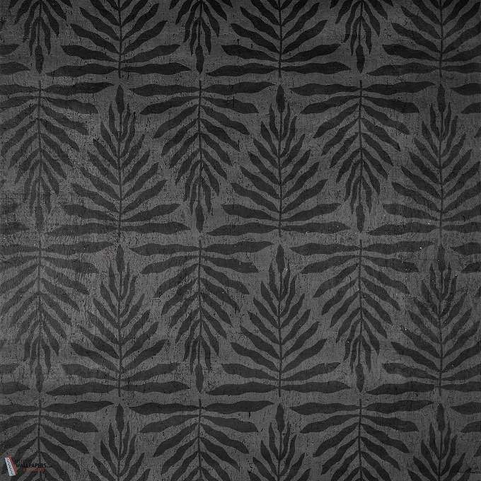 Gasparilla behang-Thibaut-Black-Rol-Selected Wallpapers-Interiors