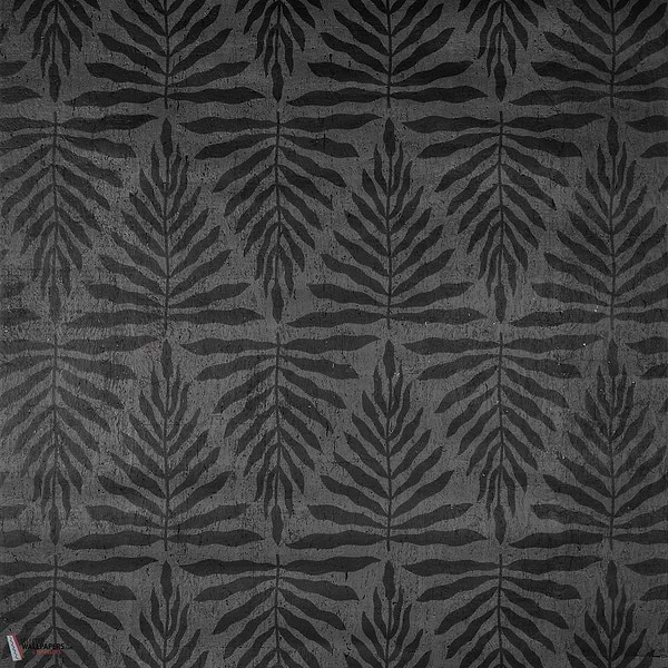 Gasparilla behang-Thibaut-Black-Rol-Selected Wallpapers-Interiors