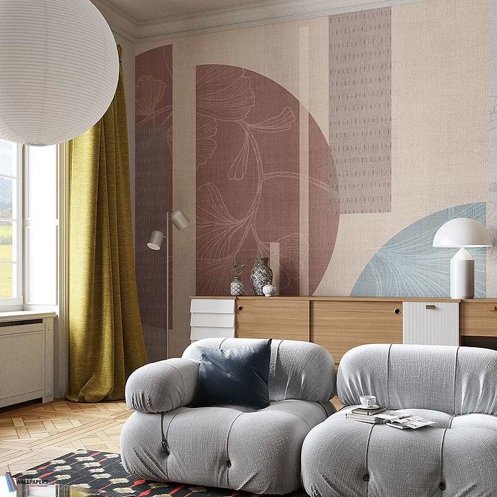 Geometric Dance-Behang-Tapete-Inkiostro Bianco-Selected Wallpapers