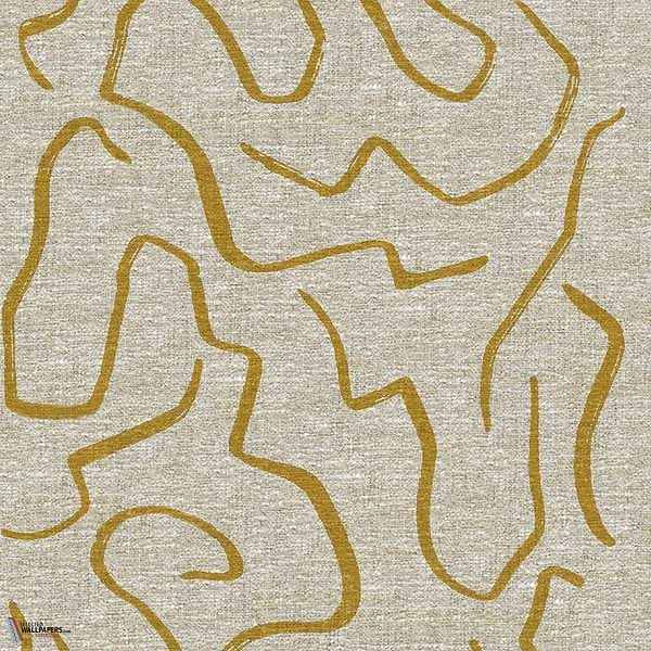 Gold Wall behang-Misia-Or-Meter (M1)-Selected Wallpapers-Interiors