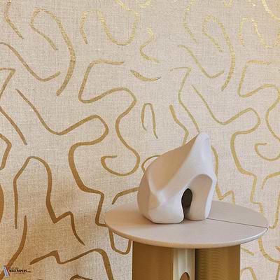 Gold Wall behang-Misia-Selected Wallpapers-Interiors
