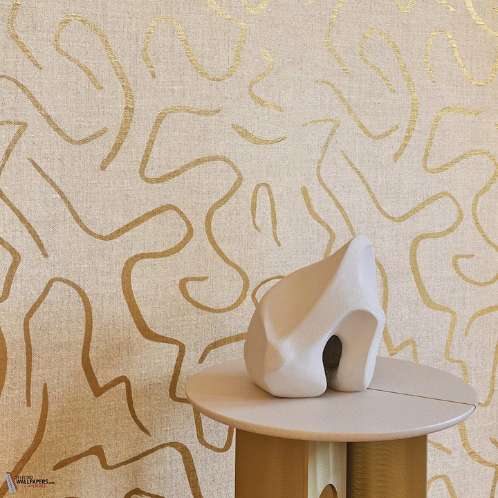Gold Wall behang-Misia-Selected Wallpapers-Interiors