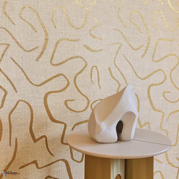 Gold Wall behang-Misia-Selected Wallpapers-Interiors