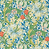 Golden Lily-behang-tapete-wallpaper-Morris & Co-Twister-Rol-Selected-Wallpapers-Interiors