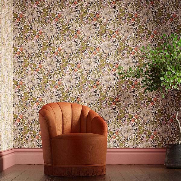 Golden Lily-behang-tapete-wallpaper-Morris & Co-Selected-Wallpapers-Interiors