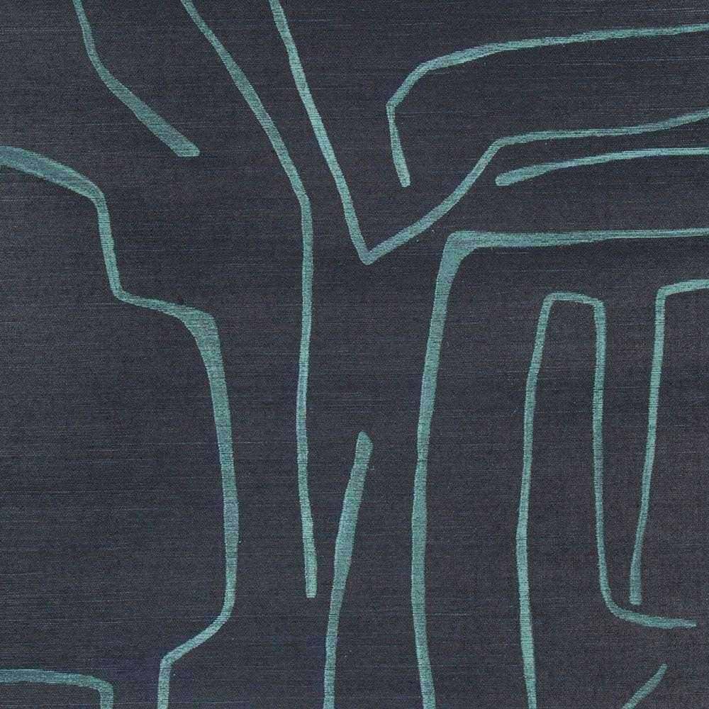 Graffito II-behang-Tapete-Kelly Wearstler-Marine/Navy-Set (A+B)-GWP-3720.505-Selected Wallpapers