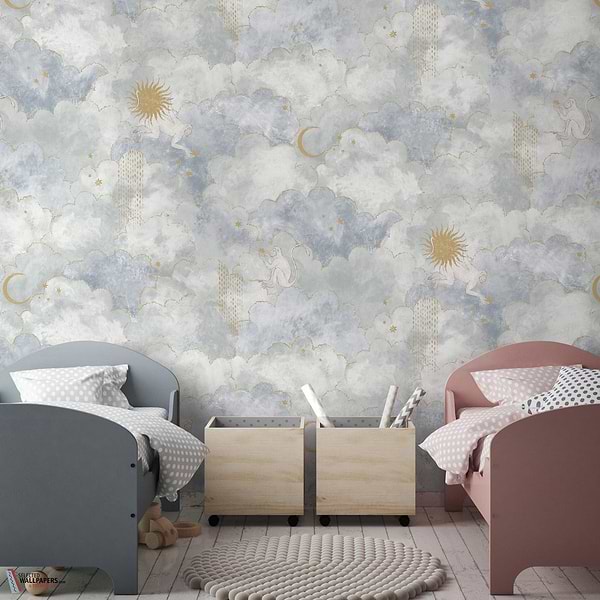 Grand Stars and Monkeys behang-Les Dominotiers-Selected Wallpapers-Interiors