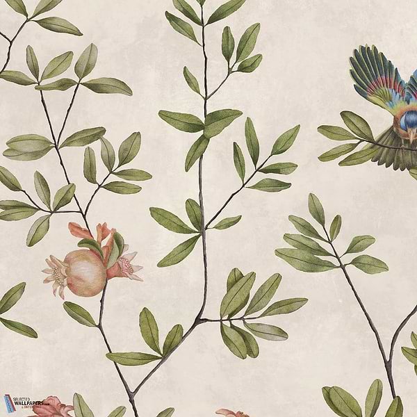 Grenades-Isidore Leroy-wallpaper-Beige-Non Woven-Selected Wallpapers