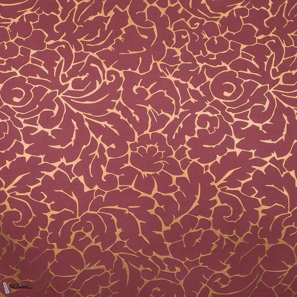 Guimard behang-Casamance-Grenat Dore-Meter (M1)-Selected Wallpapers-Interiors