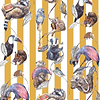 Hackney Empire behang-House of Hackney-wallpaper-tapete-Ochre Stripe-200 cm-Selected-Wallpapers-Interiors