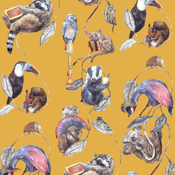 Hackney Empire behang-House of Hackney-wallpaper-tapete-Ochre-200 cm-Selected-Wallpapers-Interiors