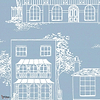 Hampstead behang-Little Greene-James blue-Rol-Selected Wallpapers-Interiors