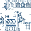 Hampstead behang-Little Greene-Mid Blue-Rol-Selected Wallpapers-Interiors