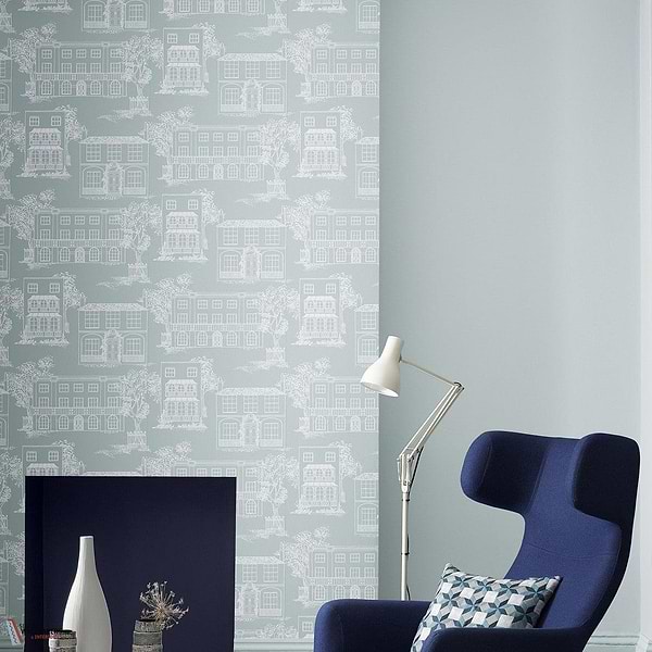 Hampstead behang-Little Greene-Selected Wallpapers-Interiors