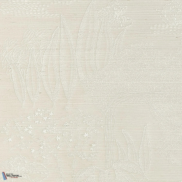 Hasu-Casamance-wallpaper-behang-Tapete-wallpaper-Ivoire Blanc-Meter (M1)-Selected Wallpapers