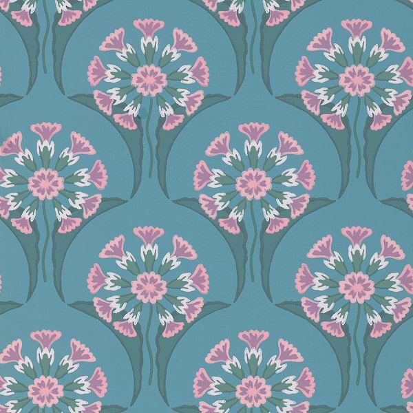 Hencroft-behang-Tapete-Little Greene-Azure-Rol-0245HEAZURE-Selected Wallpapers
