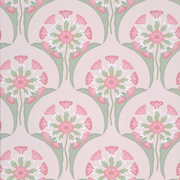 Hencroft-behang-Tapete-Little Greene-Pink Primula-Rol-0245HEPINKP-Selected Wallpapers