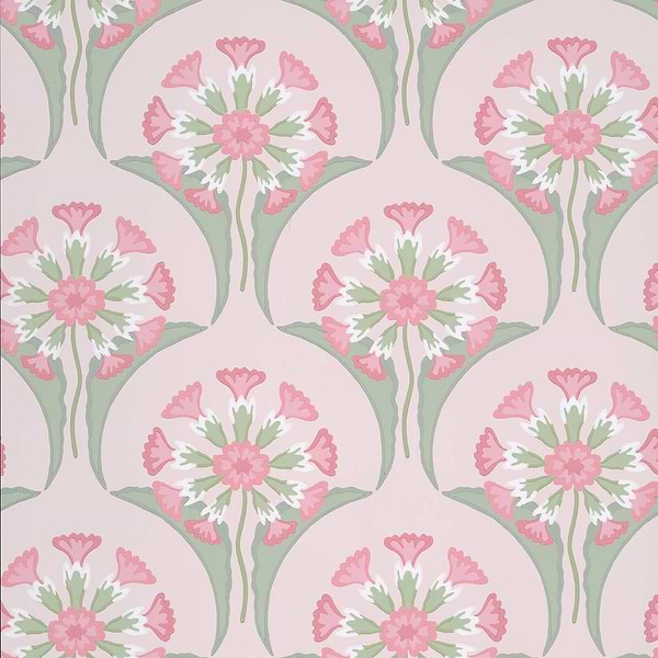 Hencroft-behang-Tapete-Little Greene-Pink Primula-Rol-0245HEPINKP-Selected Wallpapers