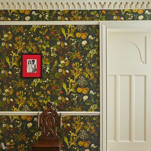 Herbarium behang-House of Hackney-wallpaper-tapete-Selected-Wallpapers-Interiors
