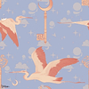 Heron's Flight behang-Inkiostro Bianco-1-Vinyl 68 cm-M2-Selected Wallpapers-Interiors