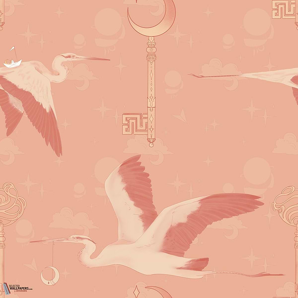 Heron's Flight behang-Inkiostro Bianco-2-Vinyl 68 cm-M2-Selected Wallpapers-Interiors