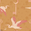 Heron's Flight behang-Inkiostro Bianco-3-Vinyl 68 cm-M2-Selected Wallpapers-Interiors