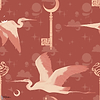 Heron's Flight behang-Inkiostro Bianco-4-Vinyl 68 cm-M2-Selected Wallpapers-Interiors