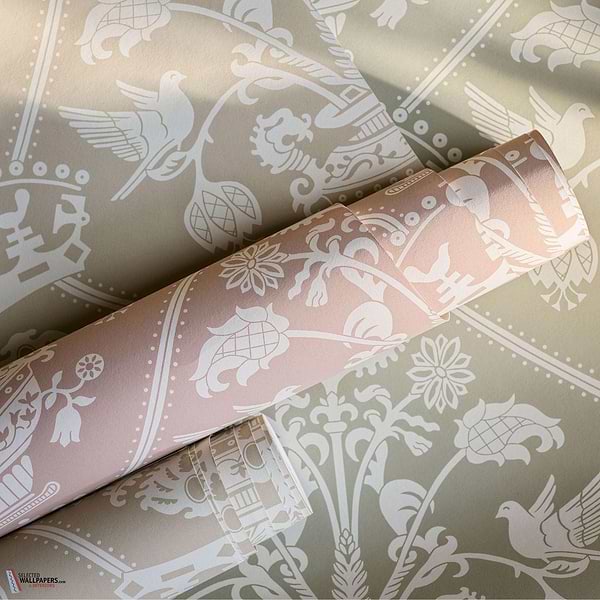 Highgrove damask behang-Sanderson-Selected Wallpapers-Interiors