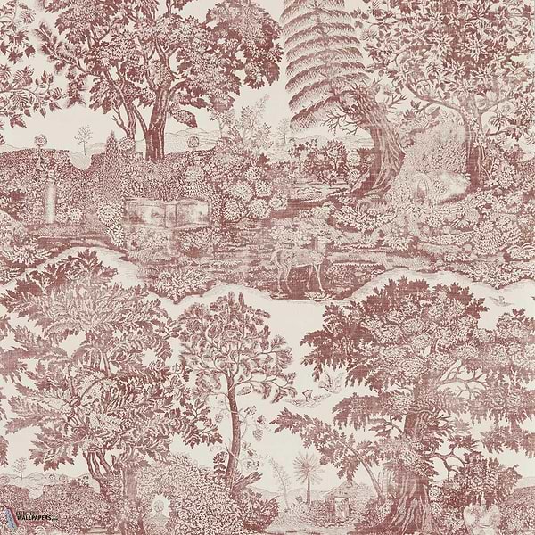 Highgrove toile behang-Sanderson-Oak-Rol-Selected Wallpapers-Interiors