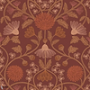 Hippolyte behang-Casamance-Bordeaux/Cuivre-Rol-Selected Wallpapers-Interiors