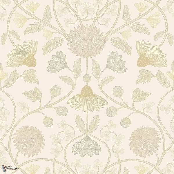 Hippolyte behang-Casamance-Ivoire/Dore-Rol-Selected Wallpapers-Interiors