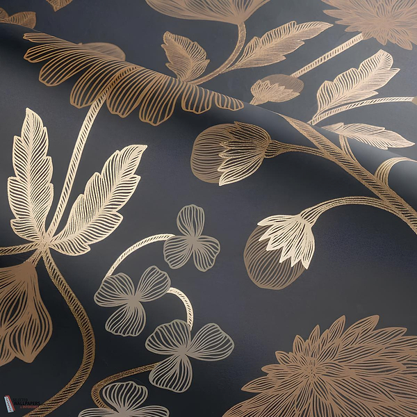 Hippolyte behang-Casamance-Selected Wallpapers-Interiors