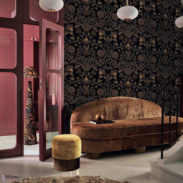 Hippolyte behang-Casamance-Selected Wallpapers-Interiors