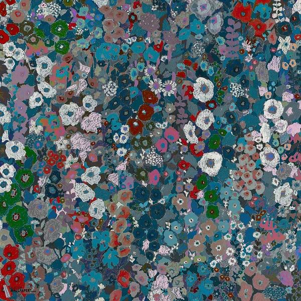 Hollyhocks behang-House of Hackney-wallpaper-tapete-Winter-200 cm-Selected-Wallpapers-Interiors