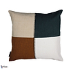 Housse de Coussin Centon-Casamance-kussen-cushion-kissen-Praline Bleu Canard-45 x 45 cm-Selected Interiors