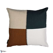 Housse de Coussin Centon-Casamance-kussen-cushion-kissen-Praline Bleu Canard-45 x 45 cm-Selected Interiors