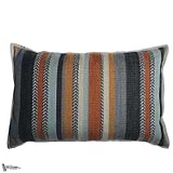 Housse de Coussin Costa Nova-Kussen-Casamance-Cushion-Pierre Bleue Terre de Sienne-40 x 60 cm-Selected Interiors
