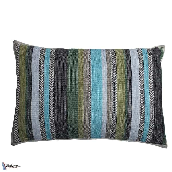 Housse de Coussin Costa Nova-Kussen-Casamance-Cushion-Turquoise emeraude-40 x 60 cm-Selected Interiors