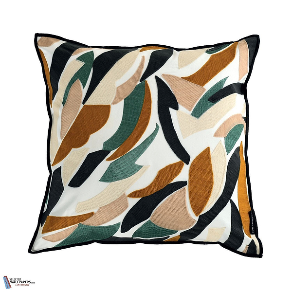 Housse de Coussin Defile-Kussen-Casamance-Cushion-Orange Brulee/Olive-45 x 45 cm-Selected Interiors