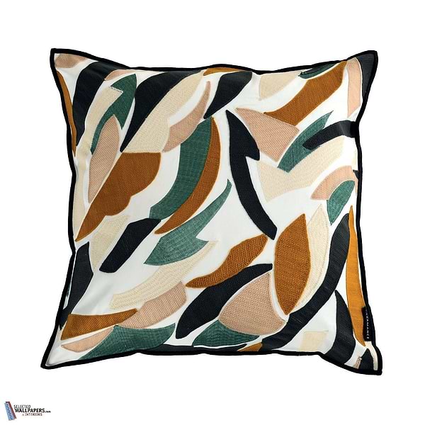 Housse de Coussin Defile-Kussen-Casamance-Cushion-Orange Brulee/Olive-45 x 45 cm-Selected Interiors