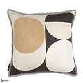 Housse de Coussin Ellipse kussen-Casamance-Noir Naturel Ivoire-45 x 45 cm-Selected Wallpapers-Interiors