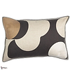Housse de Coussin Ellipse kussen-Casamance-Noir Naturel Ivoire-60 x 40 cm-Selected Wallpapers-Interiors
