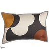 Housse de Coussin Ellipse kussen-Casamance-Noir Ocre Cuivre-60 x 40 cm-Selected Wallpapers-Interiors