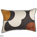 Housse de Coussin Ellipse kussen-Casamance-Noir Ocre Cuivre-60 x 40 cm-Selected Wallpapers-Interiors